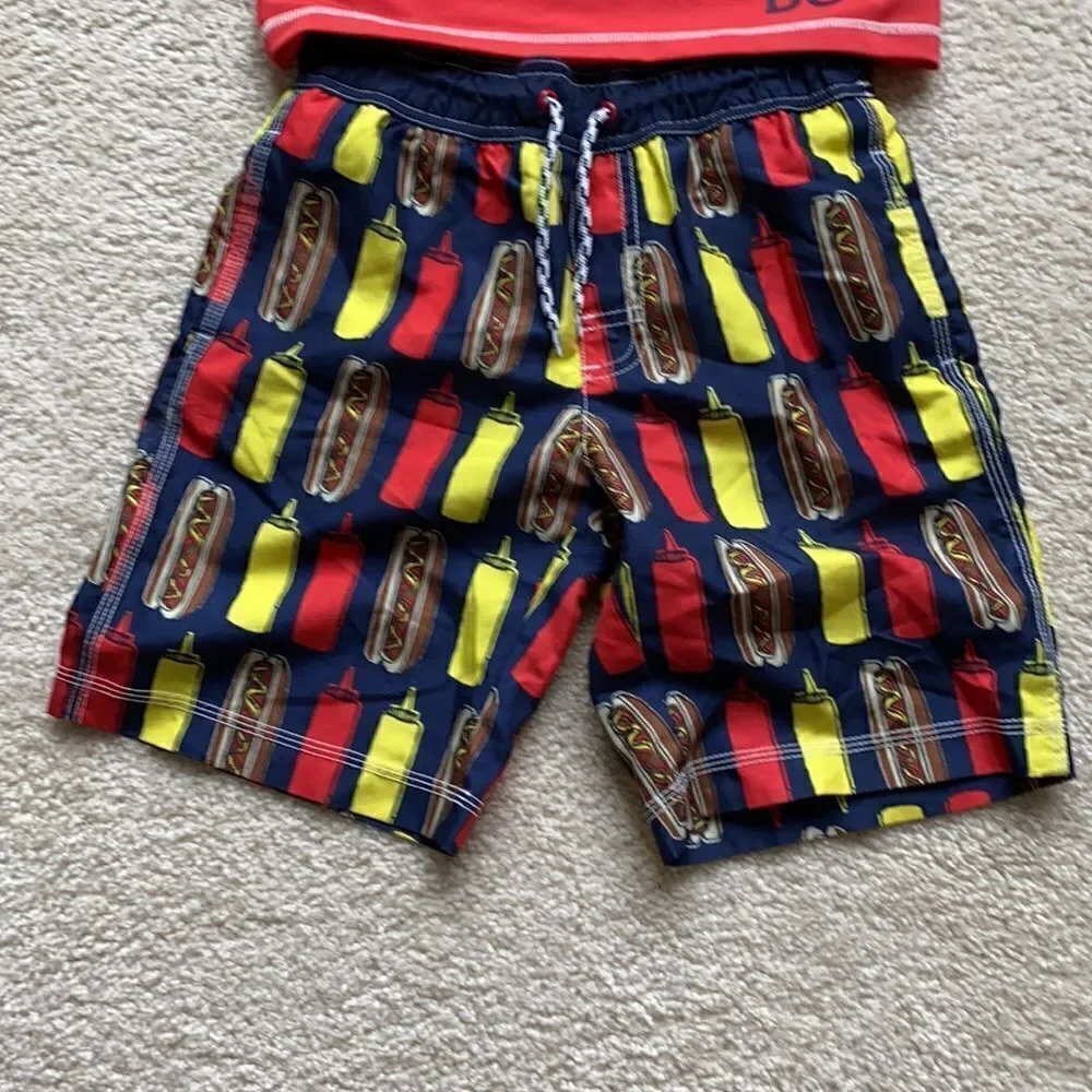 Gymboree Size 7/8 Hotdog swim set